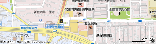 新金岡駅前東　第２自転車駐車場管理室周辺の地図