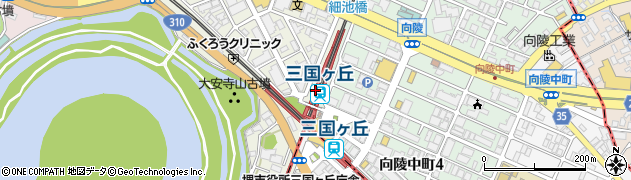 三国ケ丘駅周辺の地図