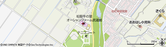 松阪市役所　教育委員会事務局スポーツ課松阪牛の里オーシャンファーム武道館周辺の地図