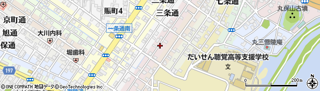 大阪府堺市堺区四条通周辺の地図