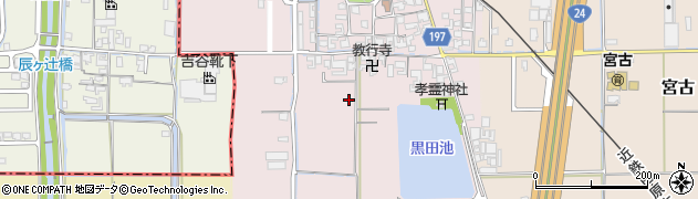 奈良県田原本町（磯城郡）黒田周辺の地図