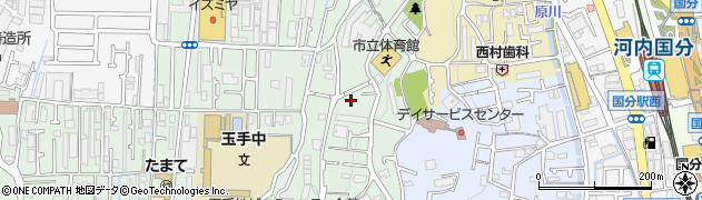 玉手1号公園周辺の地図