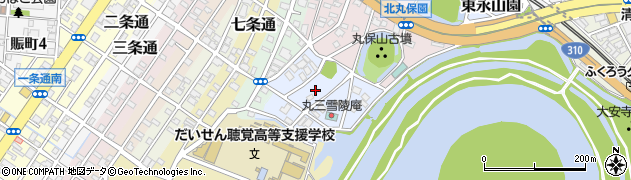 大阪府堺市堺区南丸保園周辺の地図