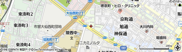 大仙寿司周辺の地図
