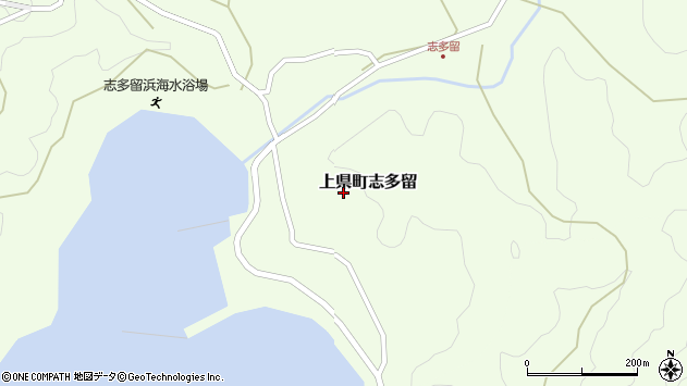 〒817-1533 長崎県対馬市上県町志多留の地図