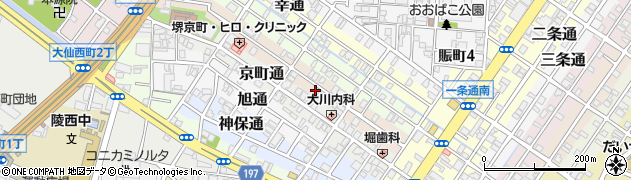 大阪府堺市堺区文珠橋通周辺の地図