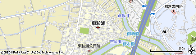 岡山県倉敷市東粒浦周辺の地図