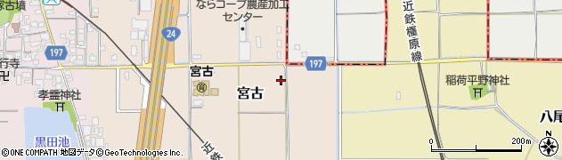 結崎田原本線周辺の地図