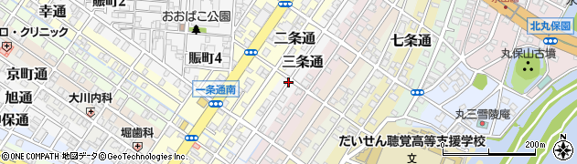大阪府堺市堺区三条通周辺の地図