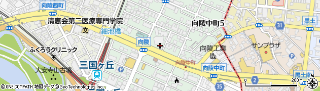 大阪府堺市堺区向陵中町周辺の地図