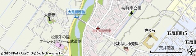 松阪桜郵便局周辺の地図