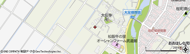 三重県松阪市大足町306周辺の地図