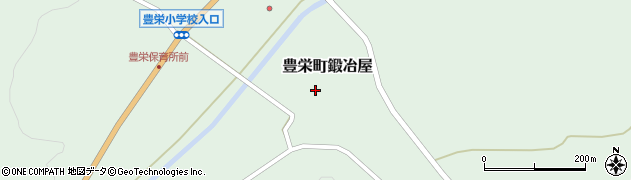 広島県東広島市豊栄町鍛冶屋周辺の地図