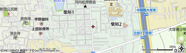 大阪府松原市柴垣周辺の地図