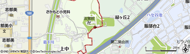 奈良県香芝市上中608周辺の地図
