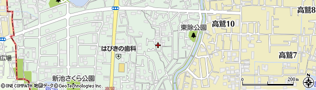 大阪府羽曳野市南恵我之荘3丁目周辺の地図