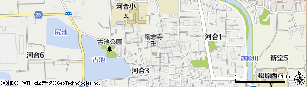 称念寺周辺の地図