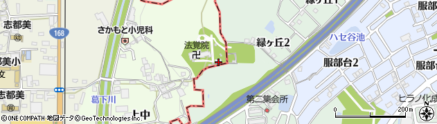 奈良県香芝市上中606周辺の地図