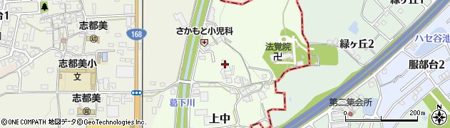 奈良県香芝市上中541周辺の地図