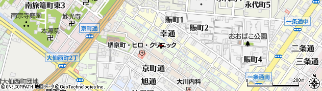 大阪府堺市堺区八千代通2周辺の地図