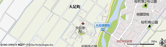 三重県松阪市大足町276周辺の地図
