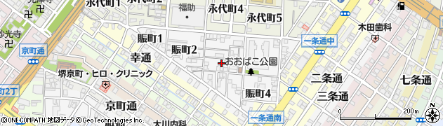 大阪府堺市堺区賑町周辺の地図