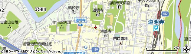 道明寺南郵便局周辺の地図