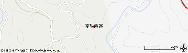 奈良県宇陀市室生西谷周辺の地図