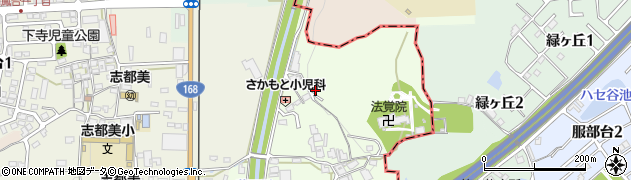 奈良県香芝市上中571周辺の地図