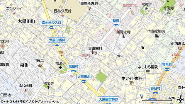 〒515-0061 三重県松阪市黒田町の地図