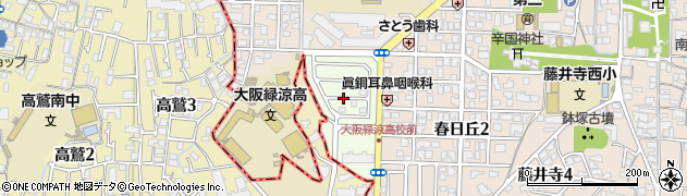 大阪府藤井寺市春日丘新町周辺の地図