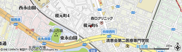 大阪府堺市堺区榎元町6丁周辺の地図