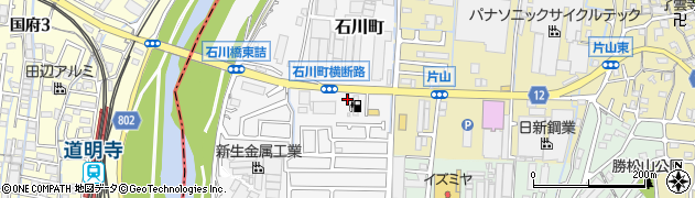 出光リテール販売株式会社関西カンパニーセルフ柏原石川町ＳＳ周辺の地図