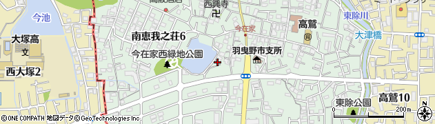 大阪府羽曳野市南恵我之荘周辺の地図