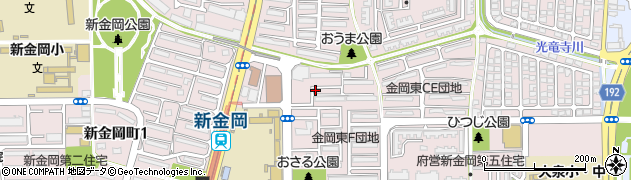 大阪府堺市北区新金岡町周辺の地図
