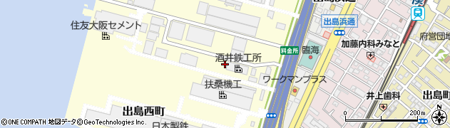 大阪府堺市堺区出島西町周辺の地図