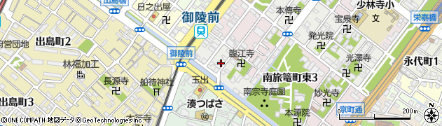 大阪府堺市堺区南半町東周辺の地図