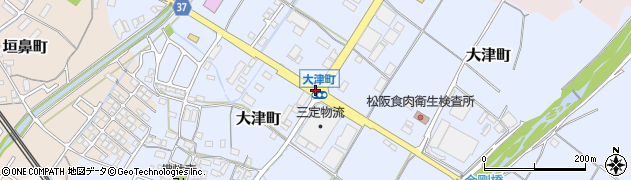 大津町周辺の地図