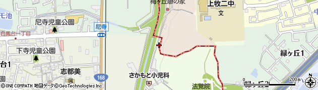奈良県香芝市上中552周辺の地図