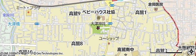 大津神社周辺の地図