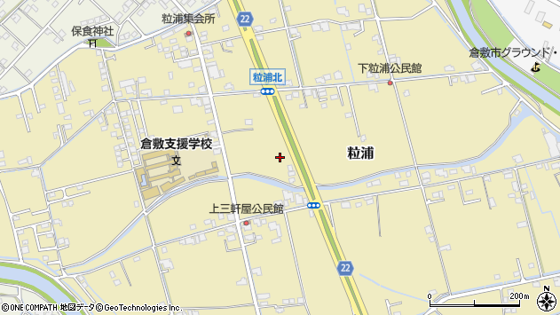 〒710-0036 岡山県倉敷市粒浦の地図