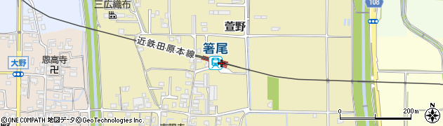 箸尾駅周辺の地図