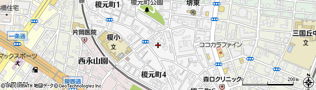 大阪府堺市堺区榎元町周辺の地図