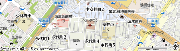 大阪府堺市堺区南安井町周辺の地図
