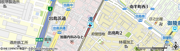 湊駅周辺の地図