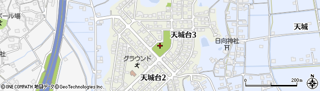 岡山県倉敷市天城台周辺の地図