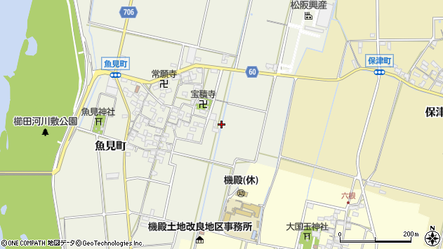 〒515-0128 三重県松阪市魚見町の地図
