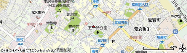 三重県松阪市五十鈴町周辺の地図