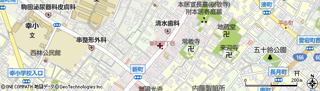 松阪新町郵便局 ＡＴＭ周辺の地図