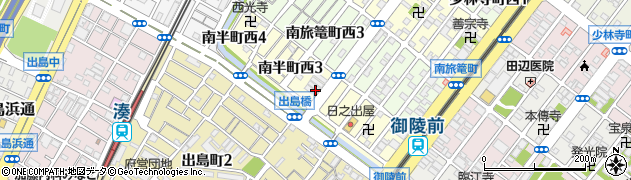 大阪府堺市堺区南半町西周辺の地図